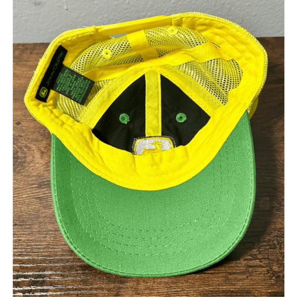 John Deere Toddler Tractors Farm Green & Yellow SnapBack Hat - Picture 6 of 8